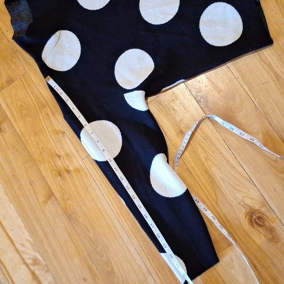 Anthropologie Maeve Carys Mock Neck Oversized Polka Dot Sweater Sz M - Picture 10 of 11